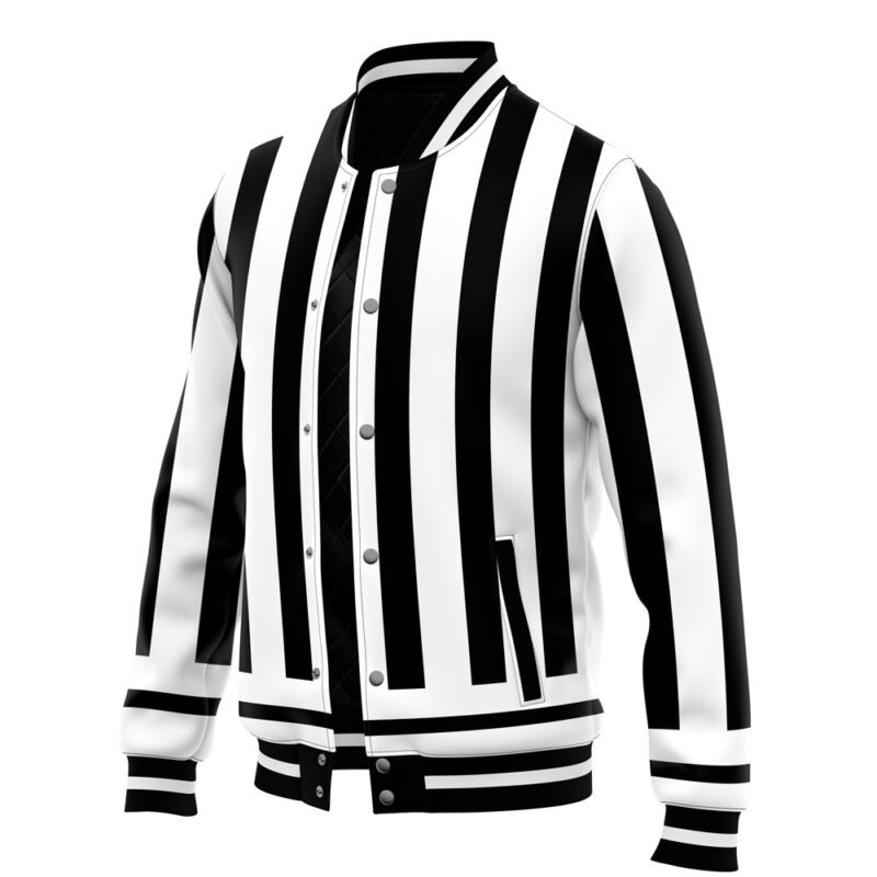 Obanai Iguro Pattern Demon Slayer Varsity Jacket - Image 3
