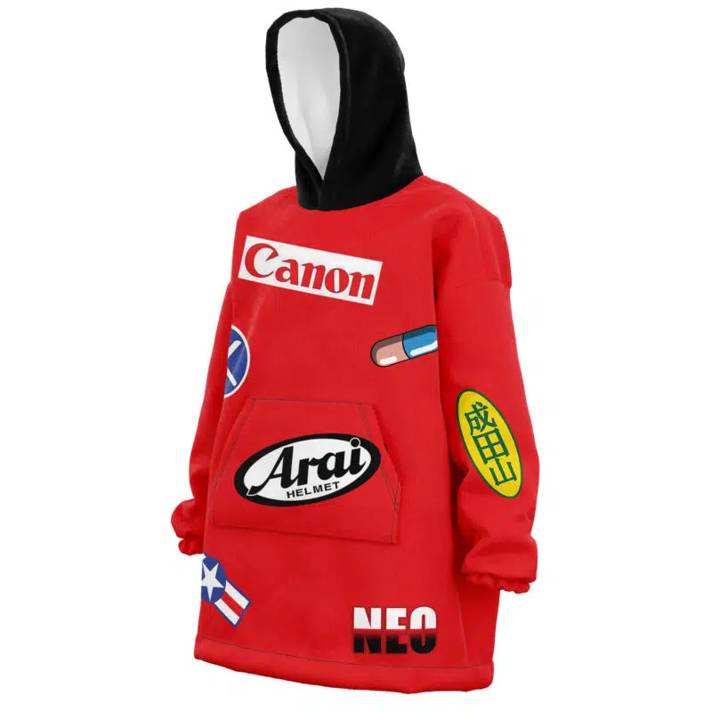 Akira Kaneda Bike Decals Snug Oversized Blanket Hoodie