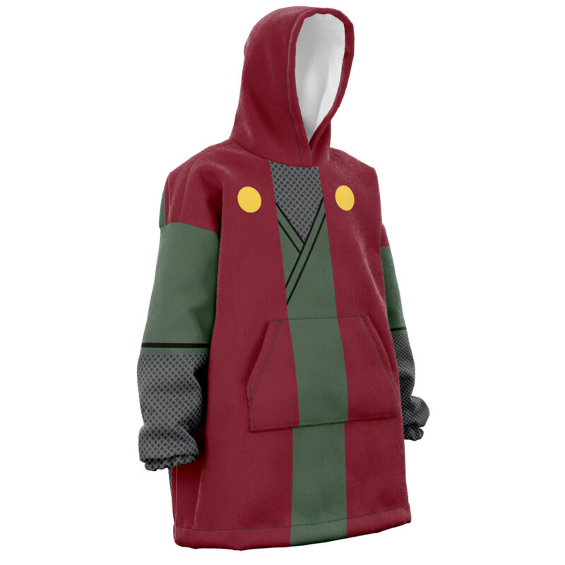 Jiraiya Uniform Shippuden Snug Oversized Blanket Hoodie - Image 2