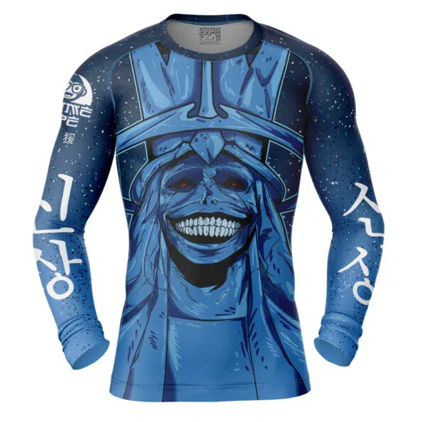 Statue of God Solo Leveling Long Sleeve Rash Guard Compression