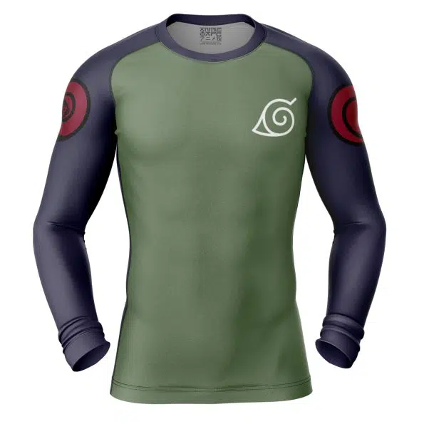 Konohagakure Jonin Uniform Shippuden Long Sleeve Rash Guard Compression