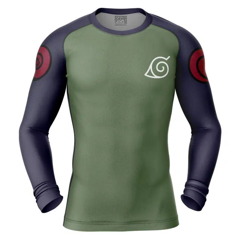 Konohagakure Jonin Uniform Shippuden Long Sleeve Rash Guard Compression