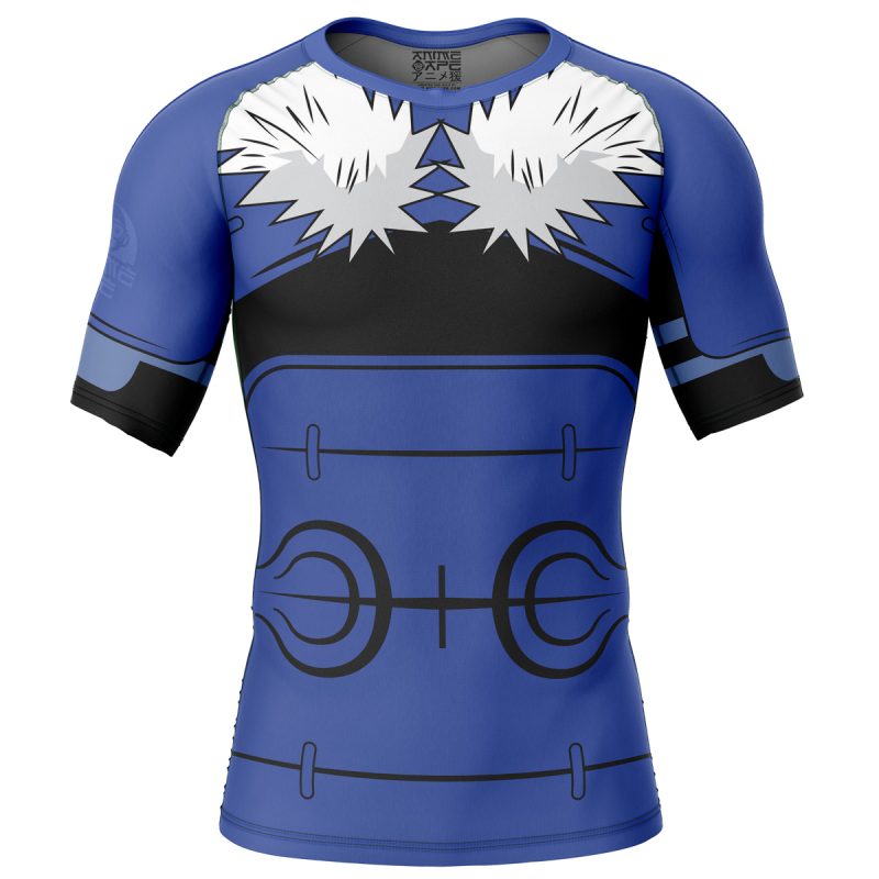 Tobirama Senju Shippuden Short Sleeve Rash Guard Compression Shirt