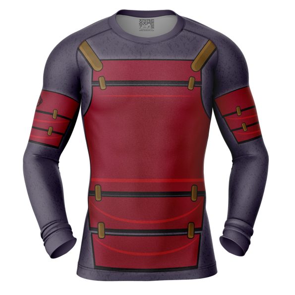 Uchiha Madara Shippuden Long Sleeve Rash Guard Compression