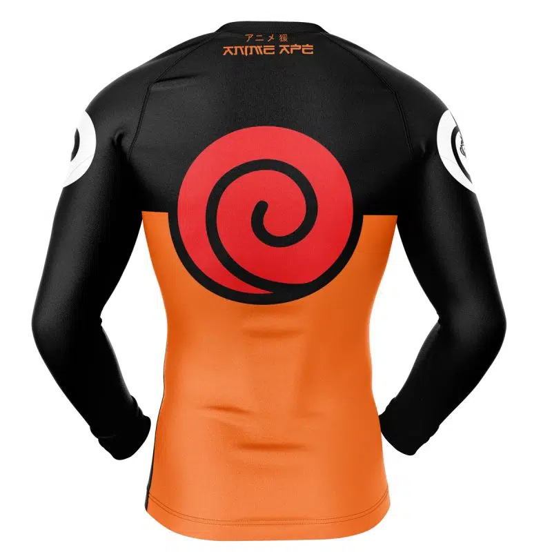 Uzumaki V2 Shippuden Long Sleeve Rash Guard Compression Shirt - Image 2