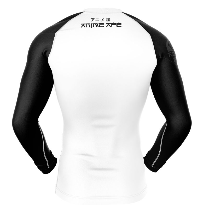 WWF Wrestling Pandas Long Sleeve Rash Guard Compression Shirt - Image 2