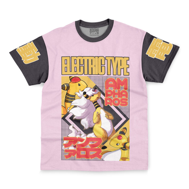Ampharos Pokemon Streetwear T-Shirt - Image 2
