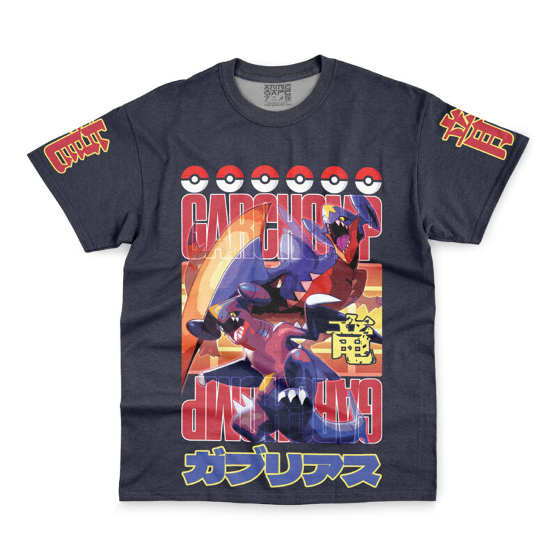 Garchomp Pokemon Streetwear T-Shirt - Image 2