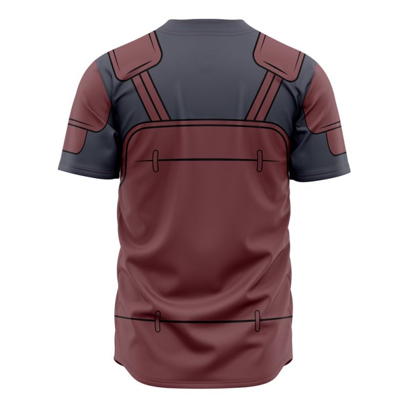 Hashirama Senju Shippuden No Piping Baseball Jersey - Image 2
