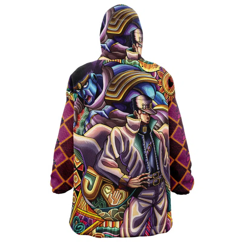 Trippy Jotaro Kujo Jojo’s Bizarre Adventure Oodie Oversized Blanket Hoodie