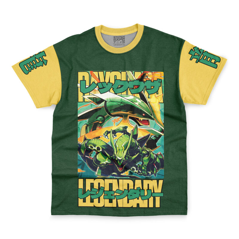 Rayquaza Pokemon Streetwear T-Shirt - Image 2
