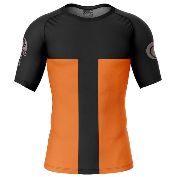 Naruto Uzumaki Short Sleeve Rash Guard Compression Shirt