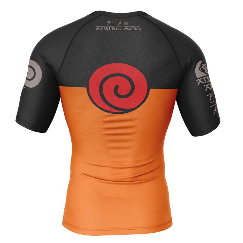 Shippuden Uzumaki Short Sleeve Rash Guard Compression Shirt - Image 2