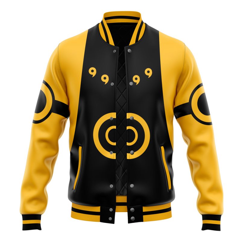 Kyuubi Mode Pattern Naruto Varsity Jacket