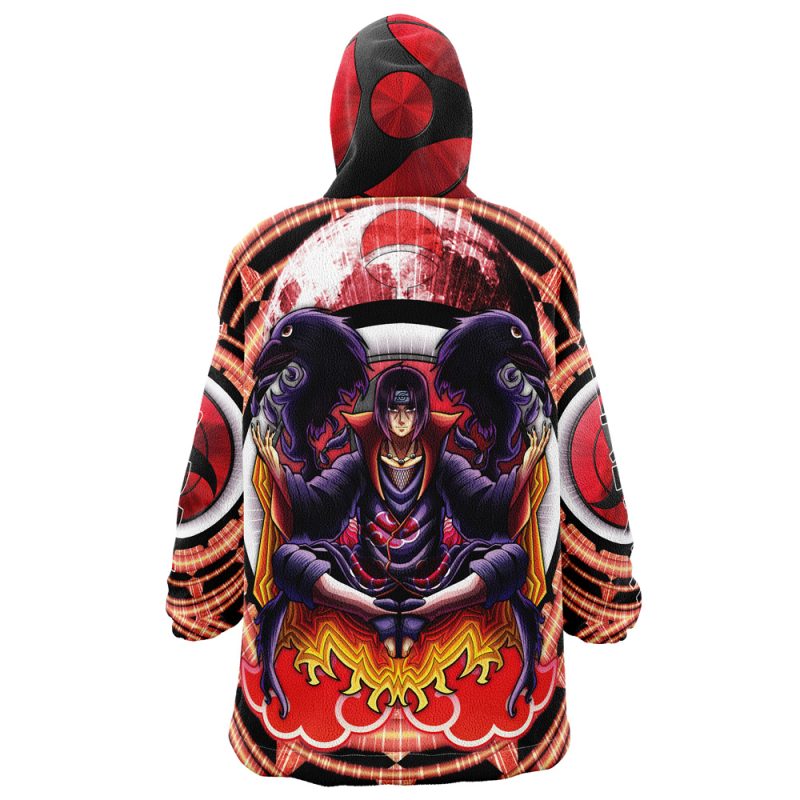 Trippy Uchiha Itachi Naruto Oodie Oversized Blanket Hoodie