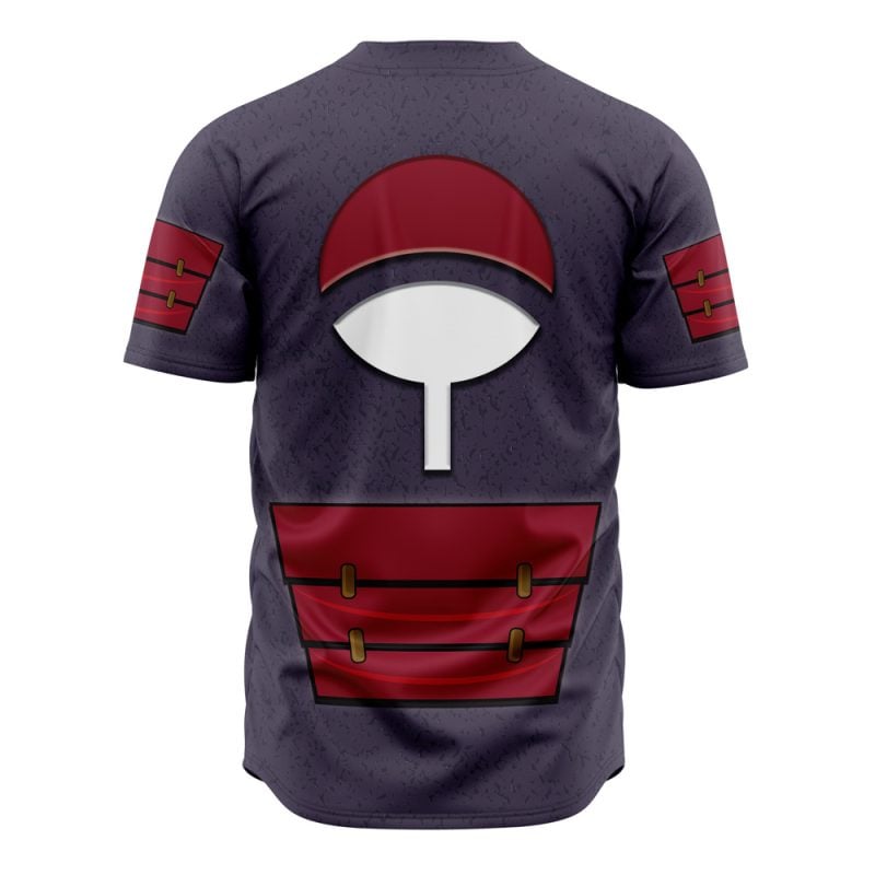 Uchiha Madara Shippuden No Piping Baseball Jersey - Image 2