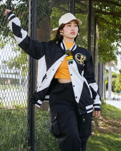 Black Ranger Mighty Morphin Power Rangers Varsity Jacket