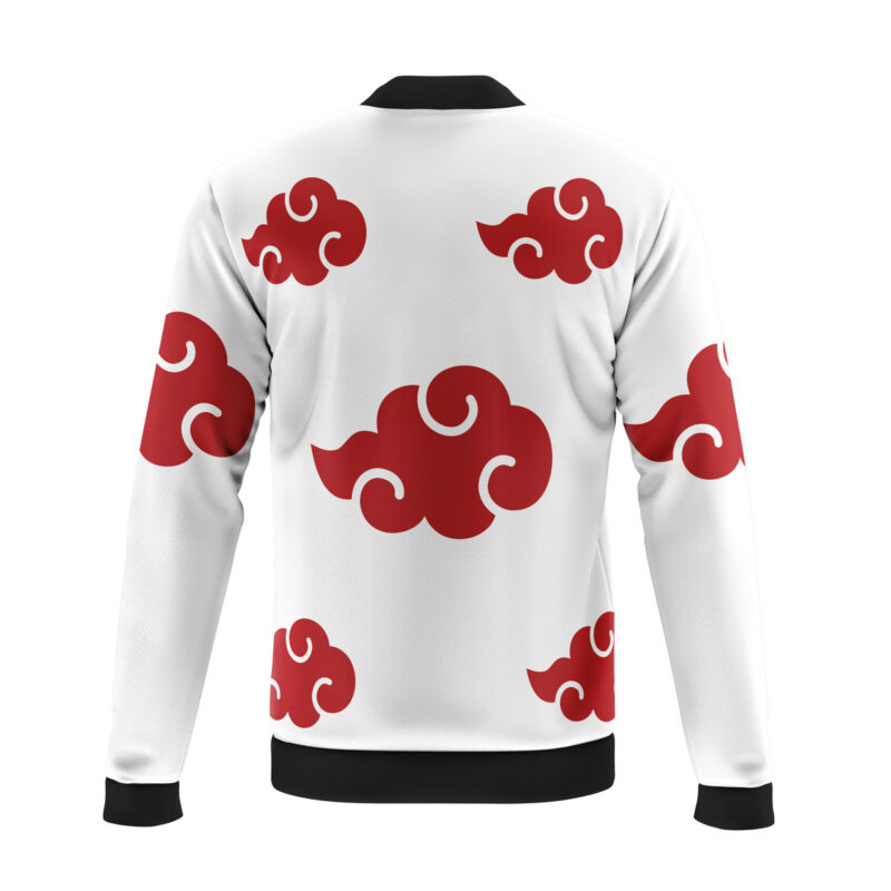 Akatsuki White  Casual Bomber Jacket - Image 2