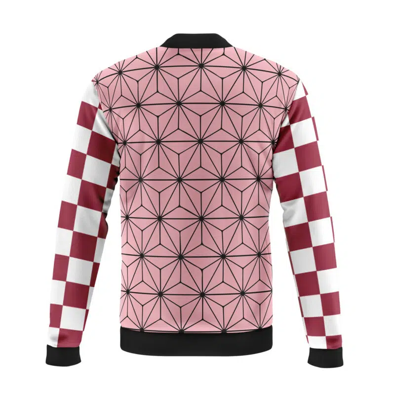 Nezuko Kamado Demon Slayer Casual Bomber Jacket - Image 2