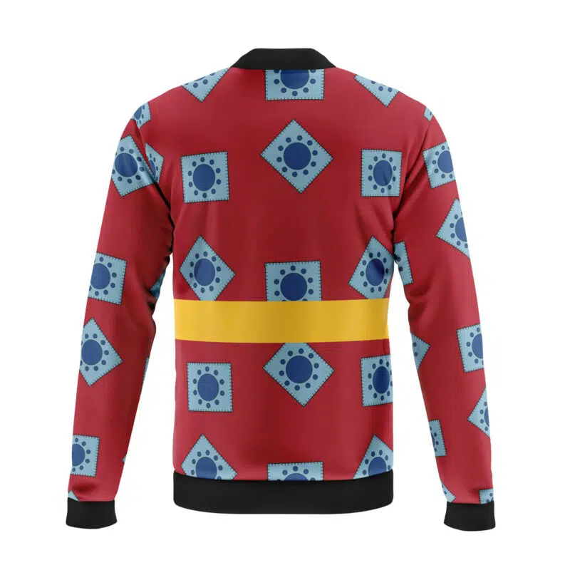 Luffy Wano Pattern One Piece Casual Bomber Jacket - Image 2