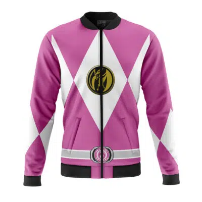 Pink Ranger Mighty Morphin Power Rangers Casual Bomber Jacket