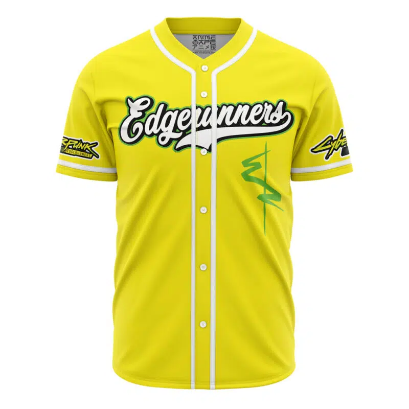 Edgerunners V1 Cyberpunk 2077 Baseball Jersey - Anime Ape