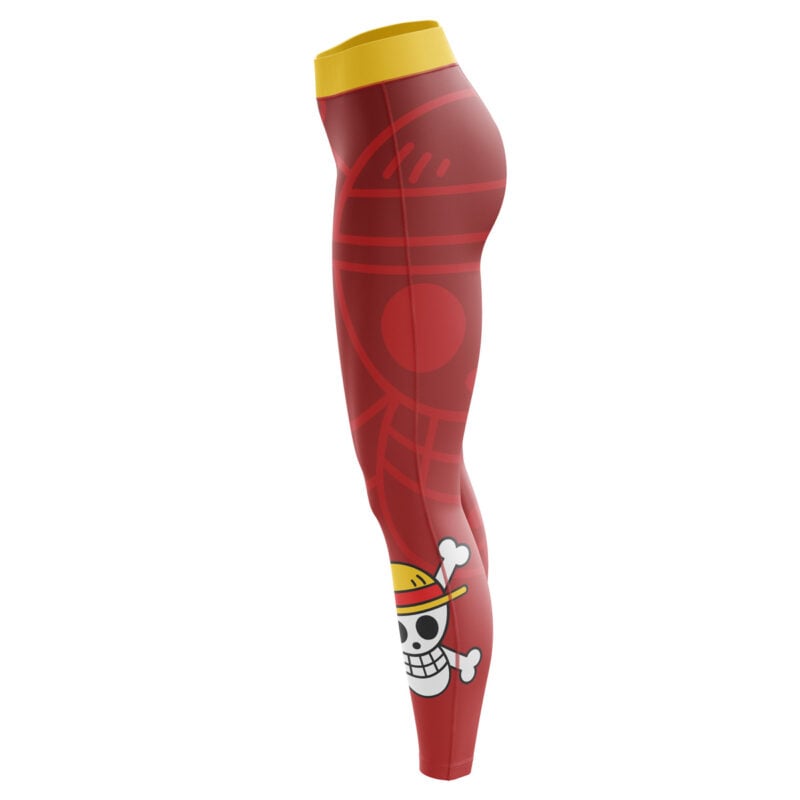 Luffy Straw Hat One Piece  Leggings  - Image 3