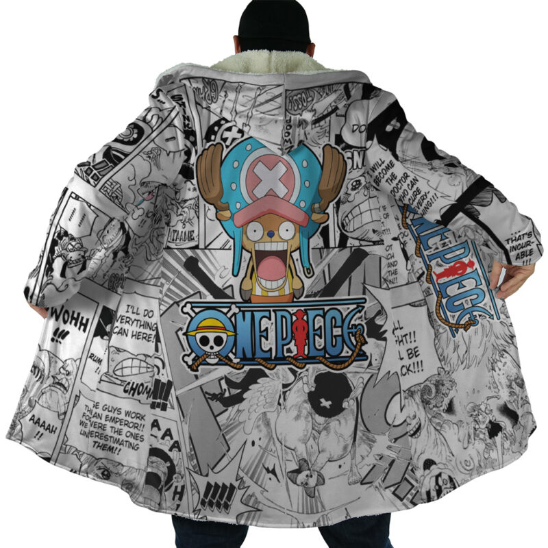 Tony Chopper Manga Panels One Piece Dream Cloak Coat - Image 6