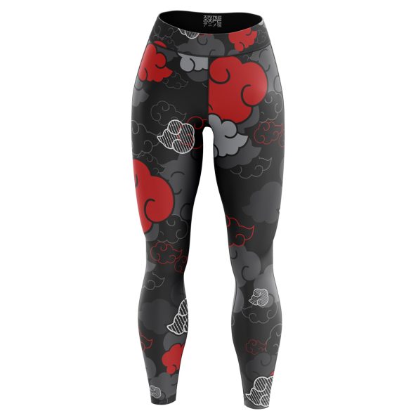 Black Aloha Akatsuki Naruto Custom Unisex Leggings Spats Training Tights