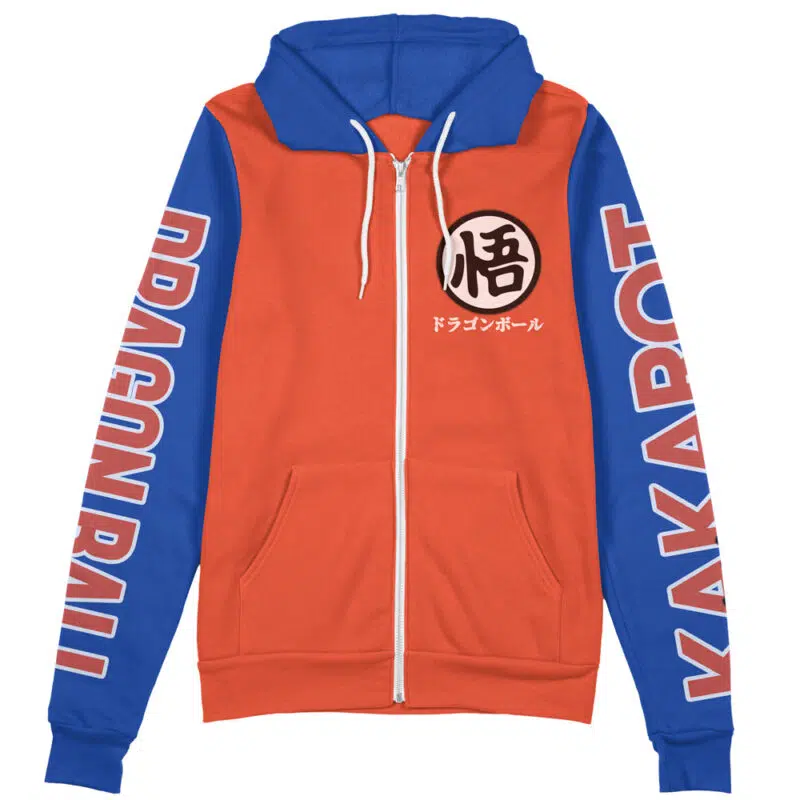 Son Goku Dragon Ball Z Streetwear Zip Hoodie Jacket - Image 2