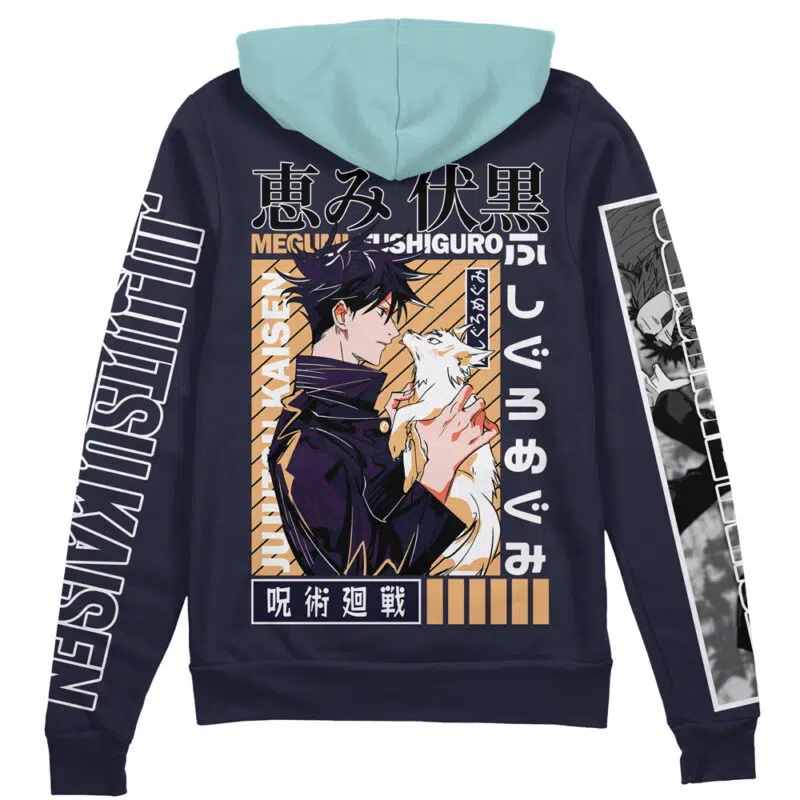 Fushiguro Megumi Jujutsu Kaisen Streetwear Zip Hoodie Jacket