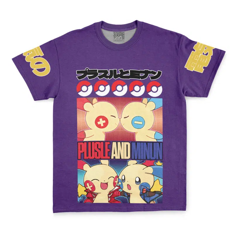 Plusle and Minun Pokemon Streetwear T-Shirt