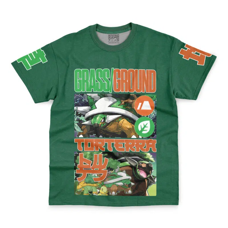 Torterra Pokemon Streetwear T-Shirt - Image 2