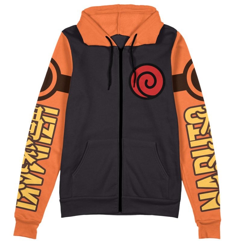 Uzumaki Shippuden Streetwear Zip Hoodie Jacket - Image 2