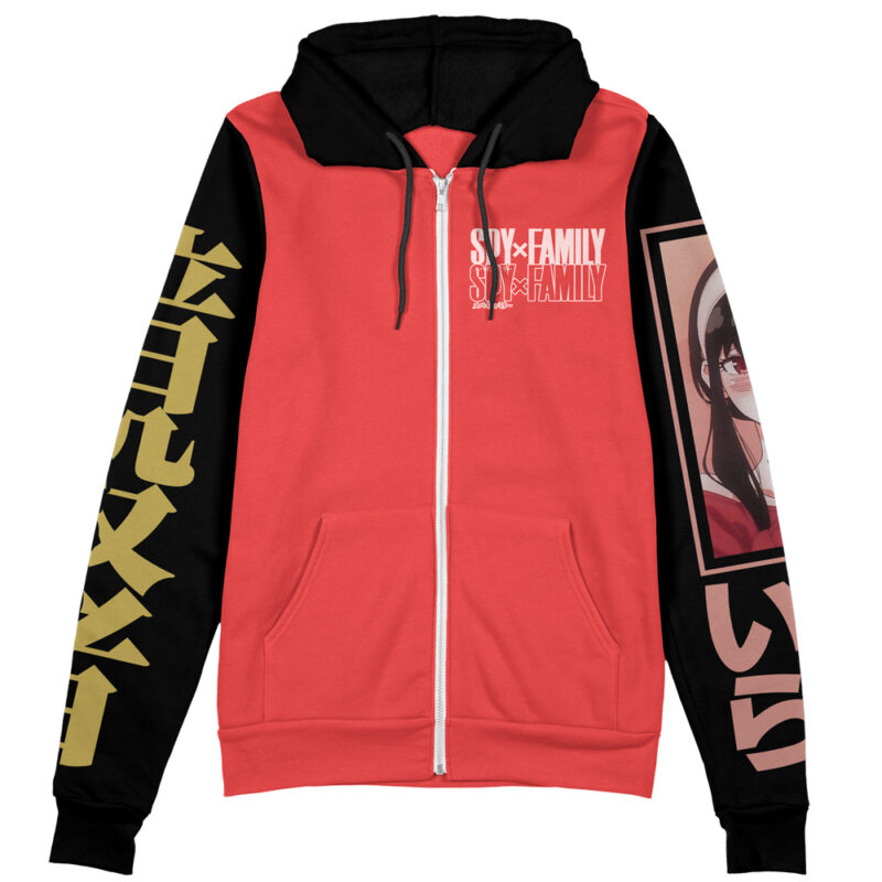 Yor Forger Spy x Family Streetwear Zip Hoodie Jacket - Image 2