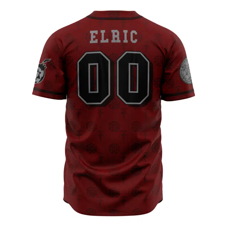 Alchemists Elric Fullmetal Alchemist Baseball Jersey - Image 3