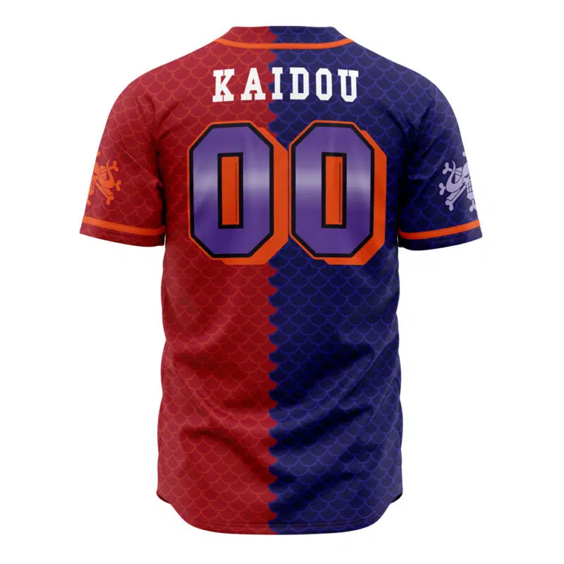 Beast Pirates Kaidou One Piece Baseball Jersey - Image 3