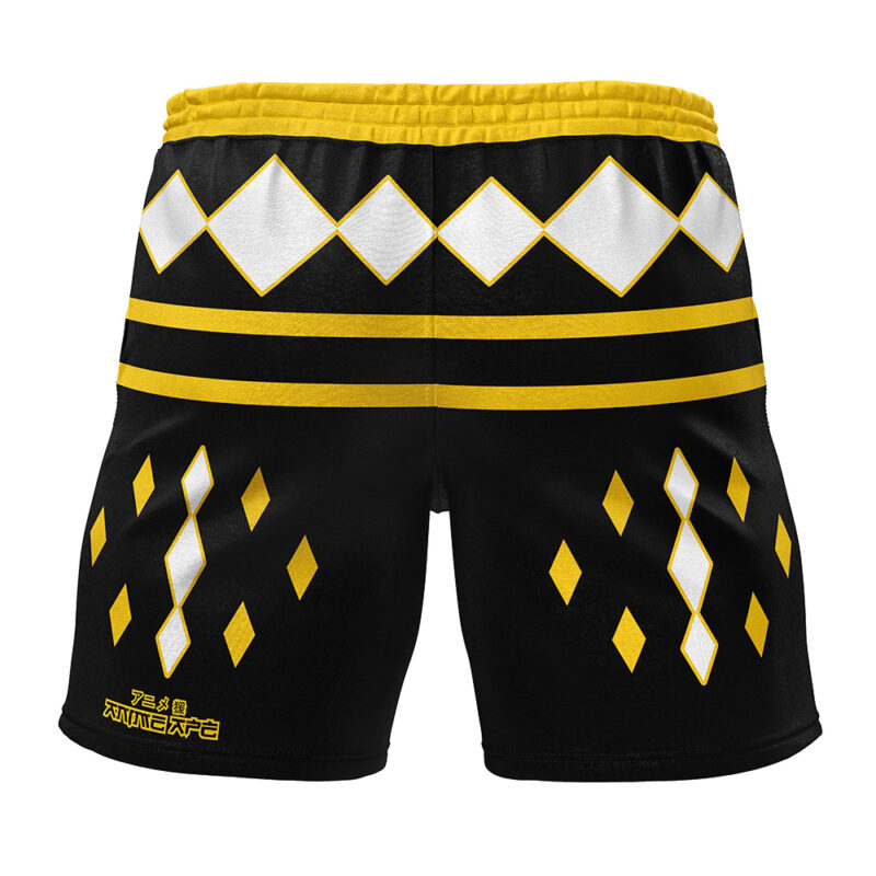 Black Ranger Ninjetti Rangers Gym Shorts - Image 2