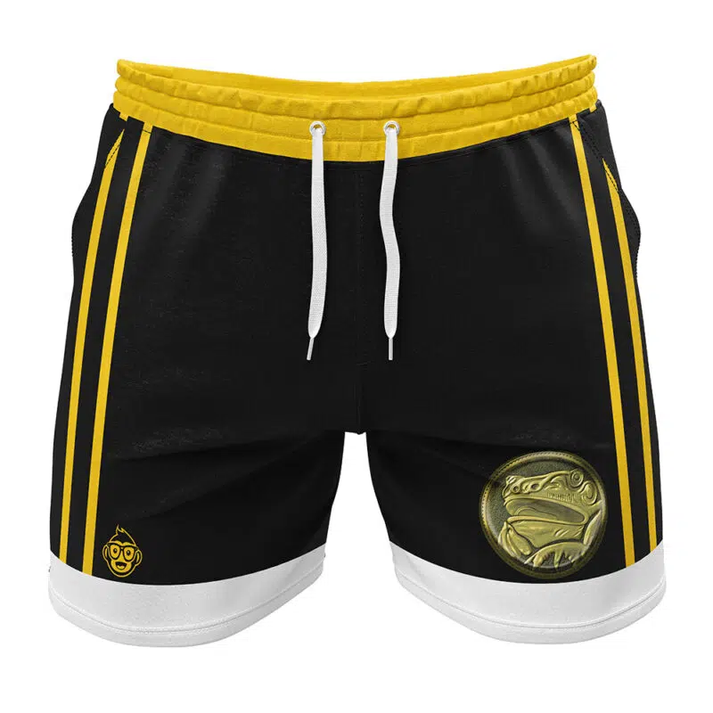 Black Ranger Ninjetti Power Rangers Gym Shorts