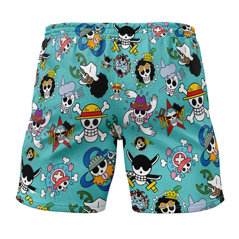 Strawhats Jolly Rogers One Piece Gym Shorts