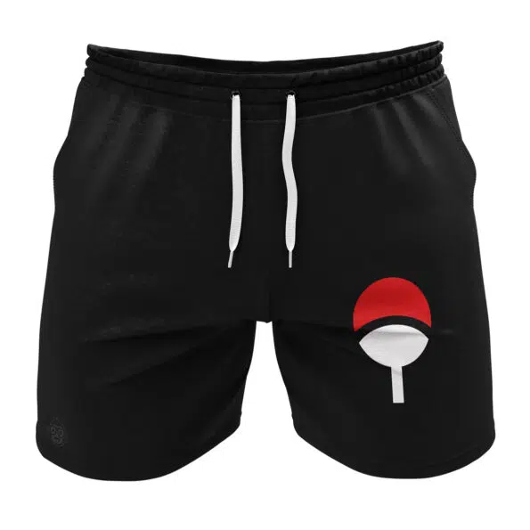 Uchiha Symbol Black Shippuden Gym Shorts