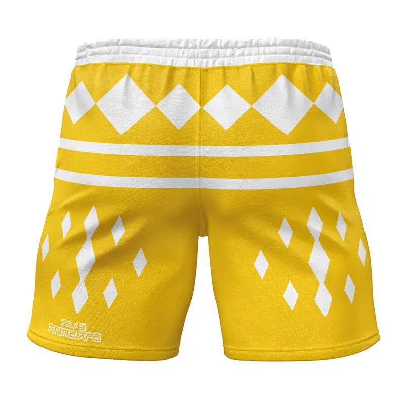 Yellow Ranger Ninjetti Rangers Gym Shorts - Image 2