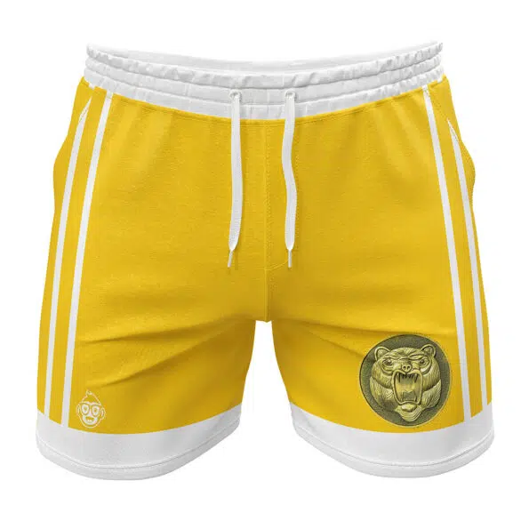 Yellow Ranger Ninjetti Power Rangers Gym Shorts