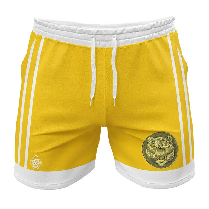 Yellow Ranger Ninjetti Power Rangers Gym Shorts