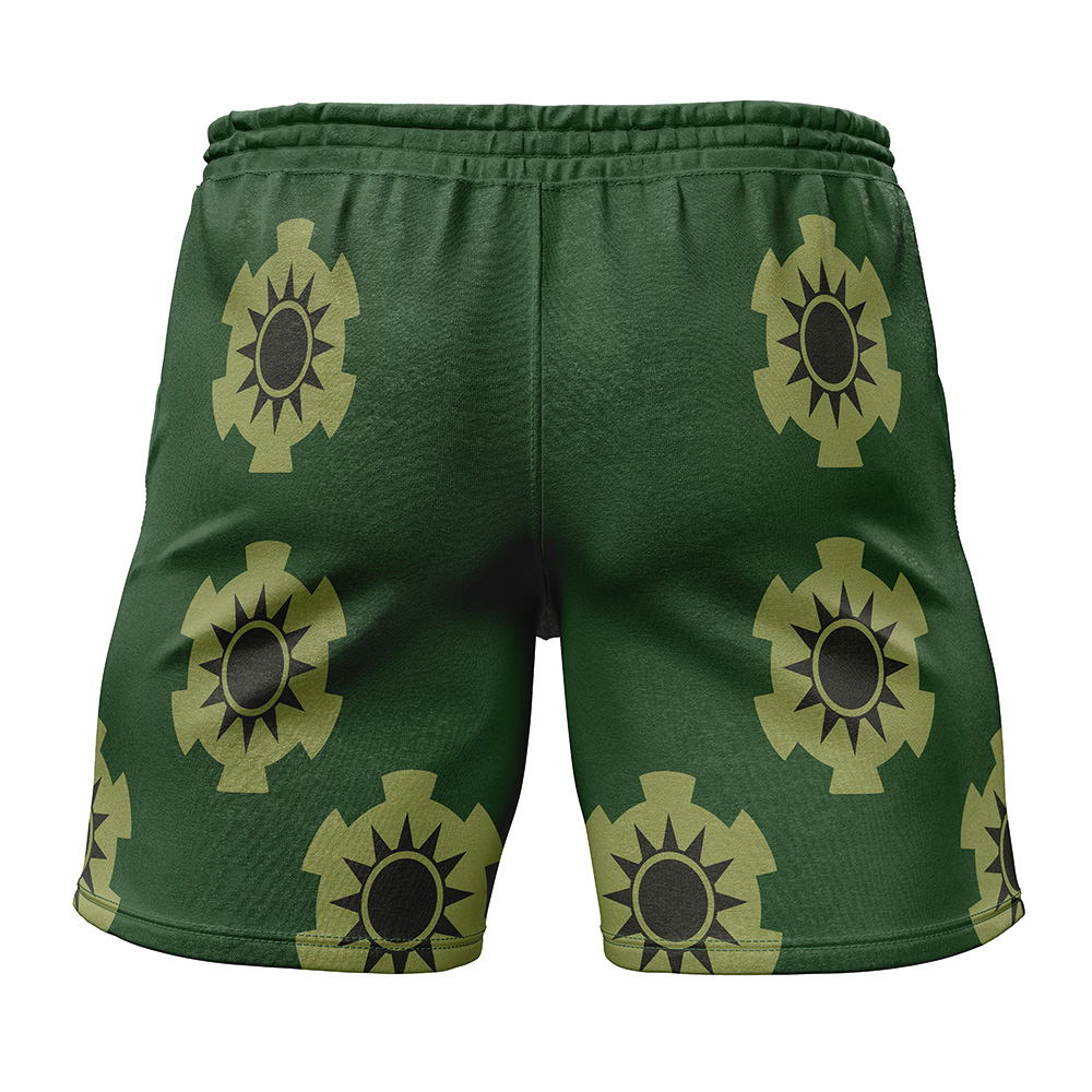 ONE PIECE - ZACK777 Zoro Wano V2 One Piece Gym Shorts | Anime Ape