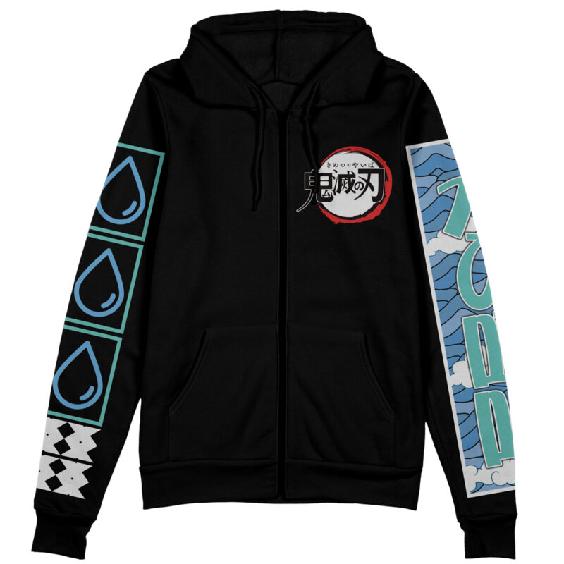 Sakonji Urokodaki Demon Slayer Streetwear Zip Hoodie Jacket - Image 2