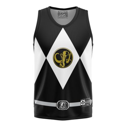 Black Ranger Mighty Morphin Power Rangers Basketball Jersey