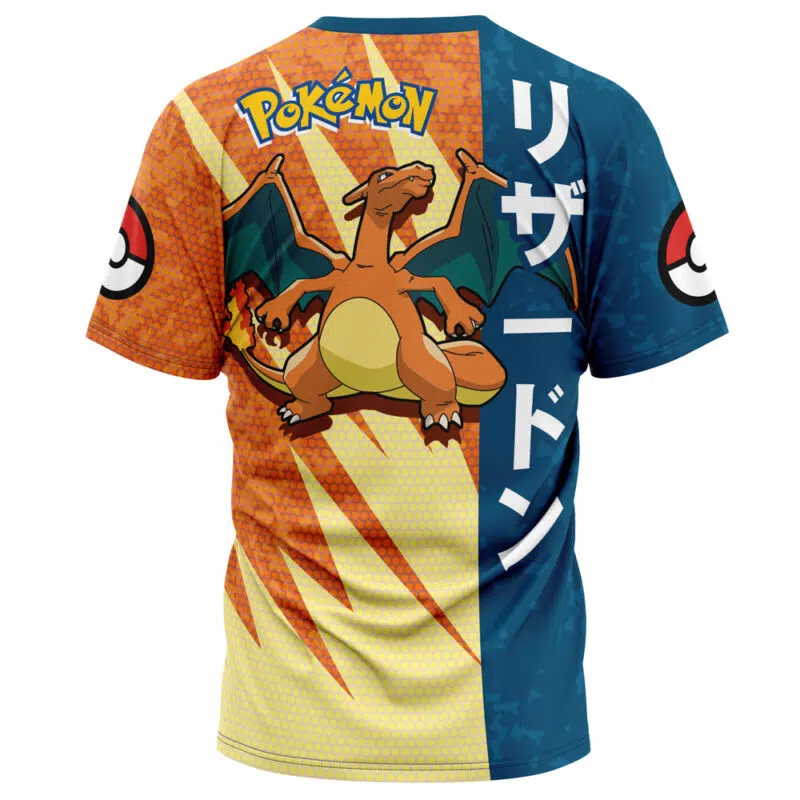 Charizard Attack Pokemon T-Shirt - Image 2