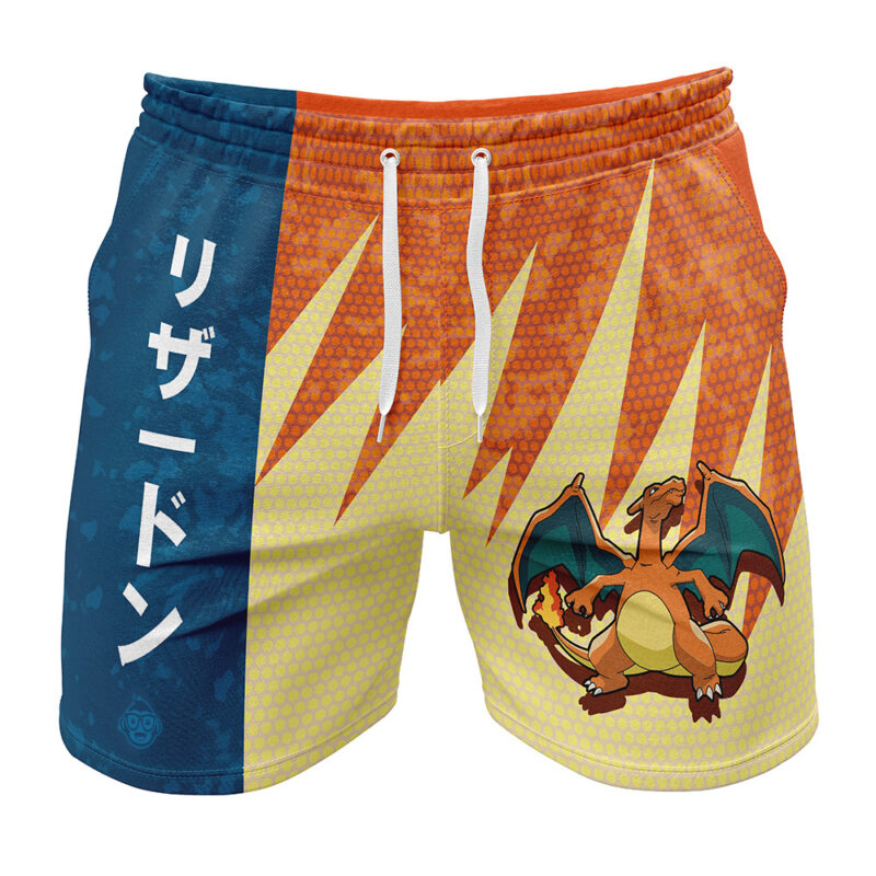 Charizard Classic Pokemon Gym Shorts
