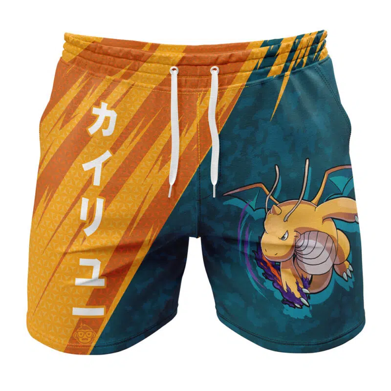 Dragonite Attack Pokemon Gym Shorts